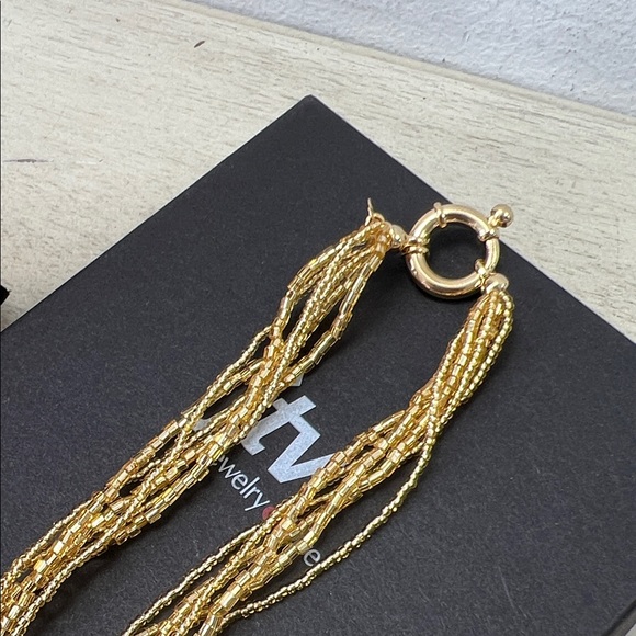 NIB - Il Murano di Francesca Yellow Murano Glass 6-Strand Beaded Necklace – 20" - Picture 7 of 10